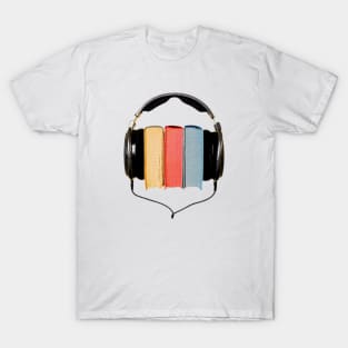 Headphones and Books T-Shirt